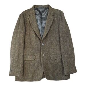 Studio Suits Harris Tweed Men's 42L Basketweave Sport Coat Blazer‎